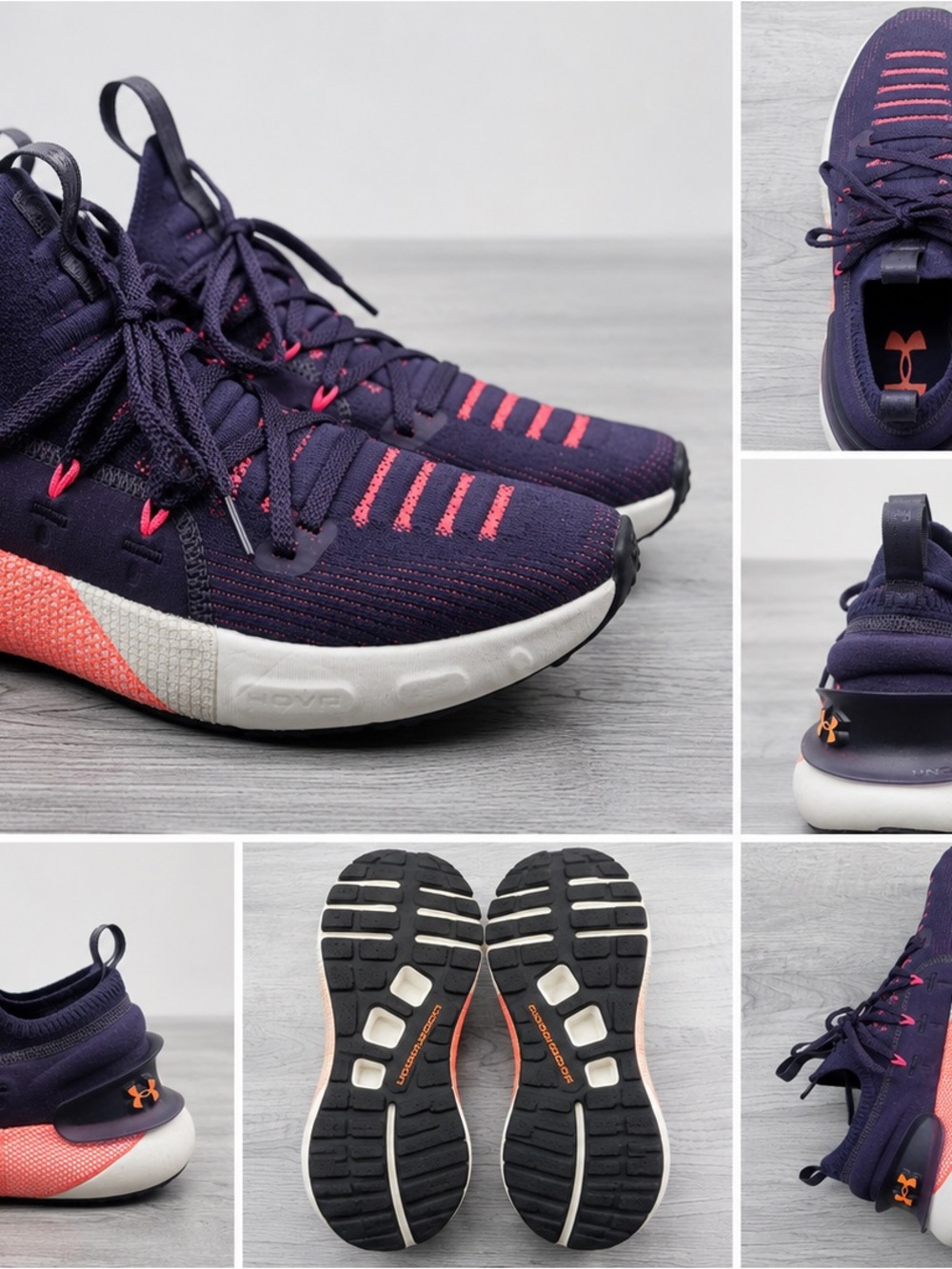 Under Armour HOVR Phantom 3 Purple Pink Running Shoes Women’s Size 9